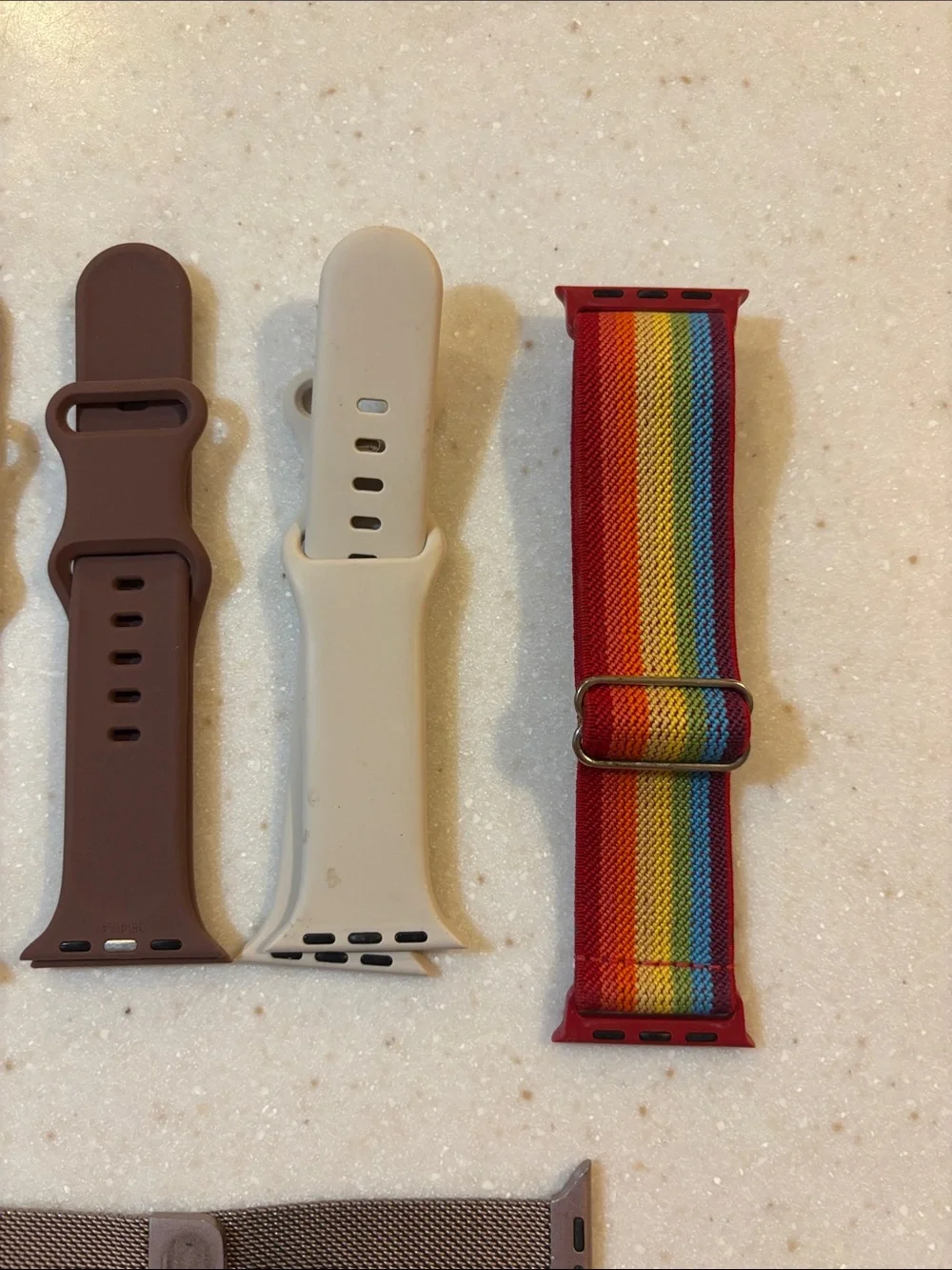 Mixed Apple Watch Bands Bundle - Pink, Beige, Brown, Cream, Rainbow, Gray